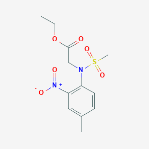 Ethyl 2-[N-(4-methyl-2-nitrophenyl)methanesulfonamido]acetate