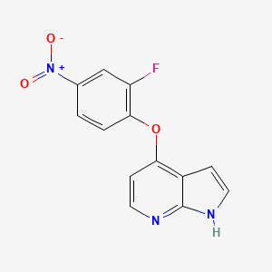 4-(2-Fluoro-4-nitrophenoxy)-1H-pyrrolo[2,3-B]pyridine