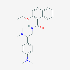 molecular formula C25H31N3O2 B2818365 N-[2-(dimethylamino)-2-[4-(dimethylamino)phenyl]ethyl]-2-ethoxynaphthalene-1-carboxamide CAS No. 941949-18-4