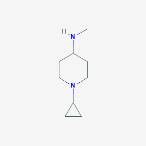 molecular formula C9H18N2 B2818368 1-cyclopropyl-N-methylpiperidin-4-amine CAS No. 1096334-18-7