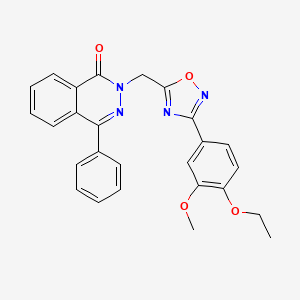 2-((3-(4-ethoxy-3-methoxyphenyl)-1,2,4-oxadiazol-5-yl)methyl)-4-phenylphthalazin-1(2H)-one