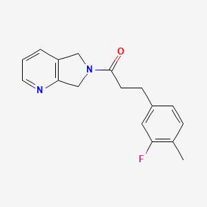 3-(3-fluoro-4-methylphenyl)-1-(5H-pyrrolo[3,4-b]pyridin-6(7H)-yl)propan-1-one