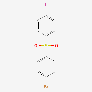 molecular formula C12H8BrFO2S B2818413 1-Bromo-4-((4-fluorophenyl)sulfonyl)benzene CAS No. 383-28-8