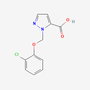 molecular formula C11H9ClN2O3 B2818417 1-[(2-chlorophenoxy)methyl]-1H-pyrazole-5-carboxylic acid CAS No. 925606-83-3