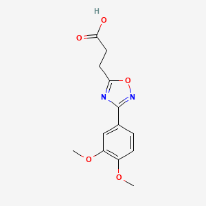 B2818456 3-[3-(3,4-dimethoxyphenyl)-1,2,4-oxadiazol-5-yl]propanoic Acid CAS No. 738593-99-2