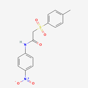 molecular formula C15H14N2O5S B2818532 N-(4-nitrophenyl)-2-tosylacetamide CAS No. 895452-21-8