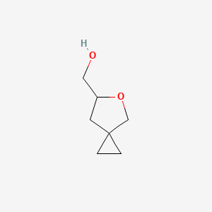molecular formula C7H12O2 B2818685 {5-Oxaspiro[2.4]heptan-6-yl}methanol CAS No. 2059971-81-0