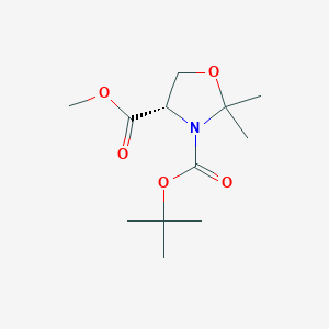 molecular formula C12H21NO5 B028187 (S)-(-)-3-tert-Butoxycarbonyl-4-methoxycarbonyl-2,2-dimethyl-1,3-oxazolidine CAS No. 108149-60-6