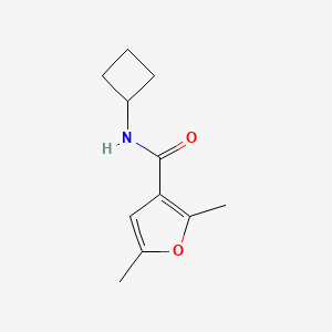 molecular formula C11H15NO2 B2818706 N-cyclobutyl-2,5-dimethylfuran-3-carboxamide CAS No. 2097861-86-2