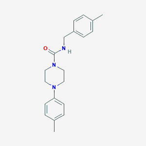 molecular formula C20H25N3O B281883 N-(4-methylbenzyl)-4-(4-methylphenyl)-1-piperazinecarboxamide 
