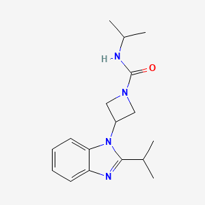 molecular formula C17H24N4O B2818839 N-(propan-2-yl)-3-[2-(propan-2-yl)-1H-1,3-benzodiazol-1-yl]azetidine-1-carboxamide CAS No. 2415490-31-0