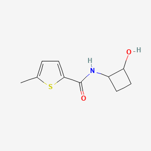 molecular formula C10H13NO2S B2818861 N-(2-hydroxycyclobutyl)-5-methylthiophene-2-carboxamide CAS No. 2198591-68-1
