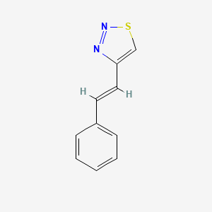 molecular formula C10H8N2S B2818959 4-Styryl-1,2,3-thiadiazole CAS No. 74959-66-3