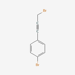molecular formula C9H6Br2 B2818989 1-Bromo-4-(3-bromo-1-propynyl)benzene CAS No. 173019-84-6