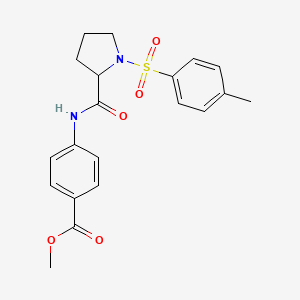 molecular formula C20H22N2O5S B2819009 Methyl 4-(1-tosylpyrrolidine-2-carboxamido)benzoate CAS No. 1008012-65-4