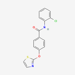molecular formula C16H11ClN2O2S B2819025 N-(2-chlorophenyl)-4-(1,3-thiazol-2-yloxy)benzamide CAS No. 1903639-45-1