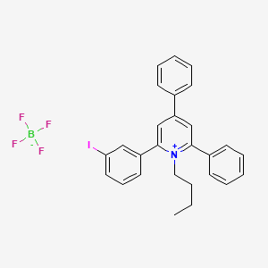 molecular formula C27H25BF4IN B2819084 1-Butyl-2-(3-iodophenyl)-4,6-diphenylpyridin-1-ium tetrafluoroborate CAS No. 455940-57-5