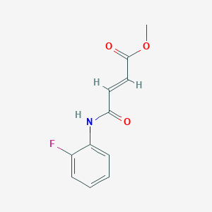 molecular formula C11H10FNO3 B281909 Methyl 4-(2-fluoroanilino)-4-oxo-2-butenoate 