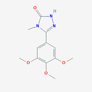 B028191 3H-1,2,4-Triazol-3-one, 2,4-dihydro-4-methyl-5-(3,4,5-trimethoxyphenyl)- CAS No. 108132-87-2