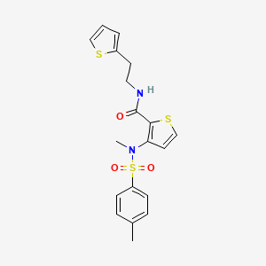 3-(1,3-Benzodioxol-5-yl)-5-{[4-(4-chlorophenyl)-1,3-thiazol-2-yl]methyl}-1,2,4-oxadiazole