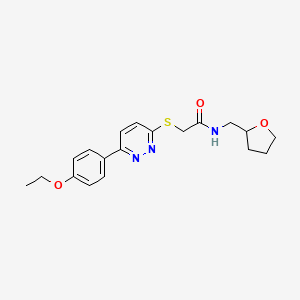 2-((6-(4-ethoxyphenyl)pyridazin-3-yl)thio)-N-((tetrahydrofuran-2-yl)methyl)acetamide