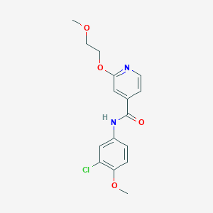 molecular formula C16H17ClN2O4 B2819155 N-(3-chloro-4-methoxyphenyl)-2-(2-methoxyethoxy)pyridine-4-carboxamide CAS No. 2034389-73-4