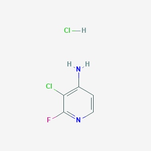 molecular formula C5H5Cl2FN2 B2819222 3-Chloro-2-fluoropyridin-4-amine hydrochloride CAS No. 2059937-88-9