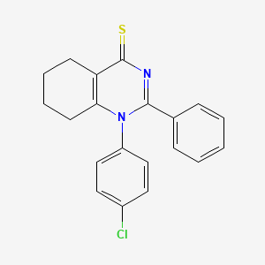 B2819307 1-(4-Chlorophenyl)-2-phenyl-5,6,7,8-tetrahydroquinazoline-4-thione CAS No. 21092-71-7