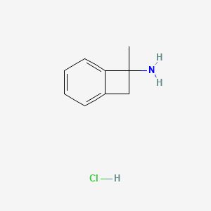 molecular formula C9H12ClN B2819313 7-Methylbicyclo[4.2.0]octa-1,3,5-trien-7-amine hydrochloride CAS No. 1909320-28-0