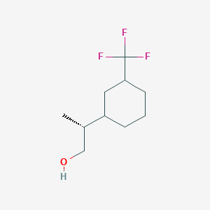 molecular formula C10H17F3O B2819397 (2R)-2-[3-(Trifluoromethyl)cyclohexyl]propan-1-ol CAS No. 2248216-02-4