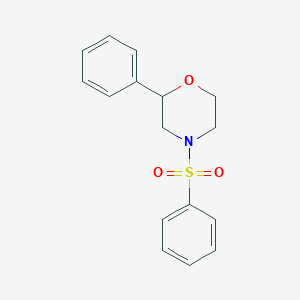molecular formula C16H17NO3S B2819424 2-Phenyl-4-(phenylsulfonyl)morpholine CAS No. 321977-39-3