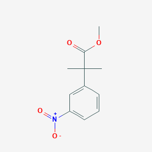 molecular formula C11H13NO4 B2819489 Methyl 2-methyl-2-(3-nitrophenyl)propanoate CAS No. 103797-22-4