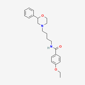 4-ethoxy-N-(4-(2-phenylmorpholino)butyl)benzamide