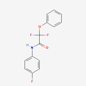 2,2-difluoro-N-(4-fluorophenyl)-2-phenoxyacetamide