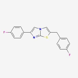 2-(4-Fluorobenzyl)-6-(4-fluorophenyl)imidazo[2,1-b][1,3]thiazole