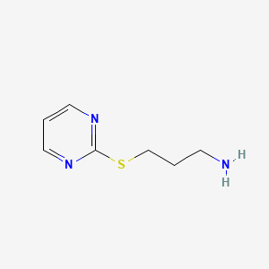 1-Propanamine, 3-(2-pyrimidinylthio)-