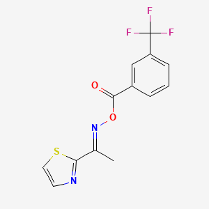 2-({[3-(Trifluoromethyl)benzoyl]oxy}ethanimidoyl)-1,3-thiazole