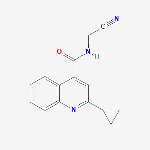 N-(cyanomethyl)-2-cyclopropylquinoline-4-carboxamide