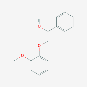 molecular formula C15H16O3 B2819614 2-(2-Methoxyphenoxy)-1-phenylethanol CAS No. 18065-04-8