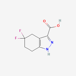 5,5-Difluoro-1,4,6,7-tetrahydroindazole-3-carboxylic acid