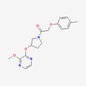 1-(3-((3-Methoxypyrazin-2-yl)oxy)pyrrolidin-1-yl)-2-(p-tolyloxy)ethanone