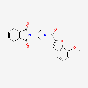 2-(1-(7-methoxybenzofuran-2-carbonyl)azetidin-3-yl)-3a,4,7,7a-tetrahydro-1H-isoindole-1,3(2H)-dione
