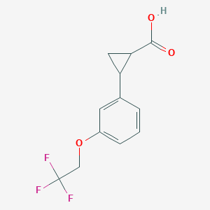 2-[3-(2,2,2-Trifluoroethoxy)phenyl]cyclopropane-1-carboxylic acid