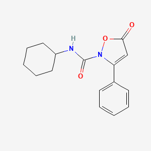 N-cyclohexyl-5-oxo-3-phenyl-2(5H)-isoxazolecarboxamide