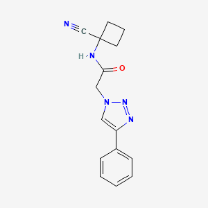 N-(1-Cyanocyclobutyl)-2-(4-phenyltriazol-1-yl)acetamide