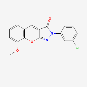 2-(3-chlorophenyl)-8-ethoxychromeno[2,3-c]pyrazol-3(2H)-one