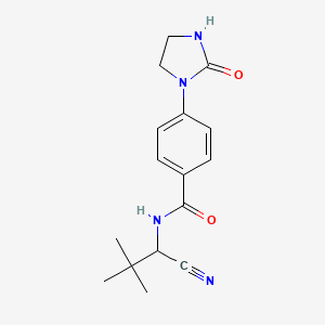 N-(1-Cyano-2,2-dimethylpropyl)-4-(2-oxoimidazolidin-1-yl)benzamide