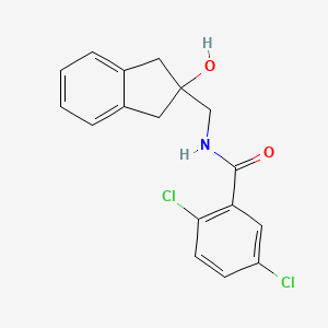 2,5-dichloro-N-((2-hydroxy-2,3-dihydro-1H-inden-2-yl)methyl)benzamide