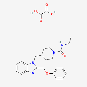 N-ethyl-4-((2-(phenoxymethyl)-1H-benzo[d]imidazol-1-yl)methyl)piperidine-1-carboxamide oxalate