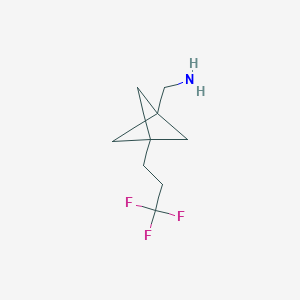 [3-(3,3,3-Trifluoropropyl)-1-bicyclo[1.1.1]pentanyl]methanamine